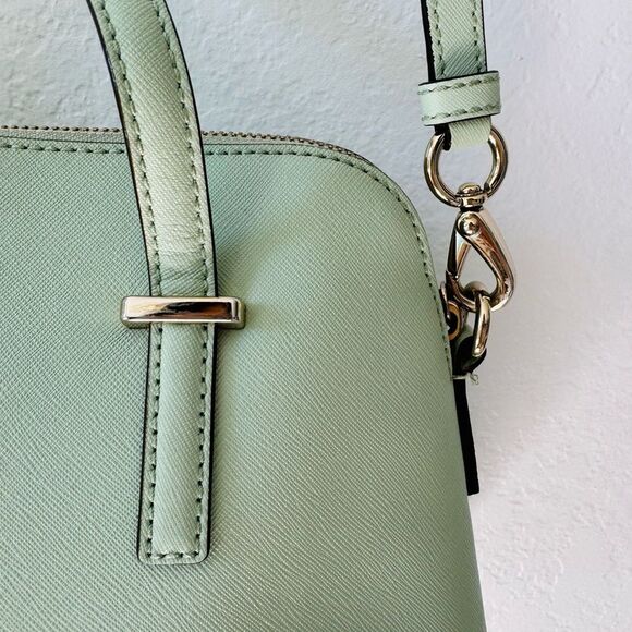 Kate Spade Cedar Street Maise Satchel Bag/Leather Crossbody Purse /mint green - Picture 5 of 8